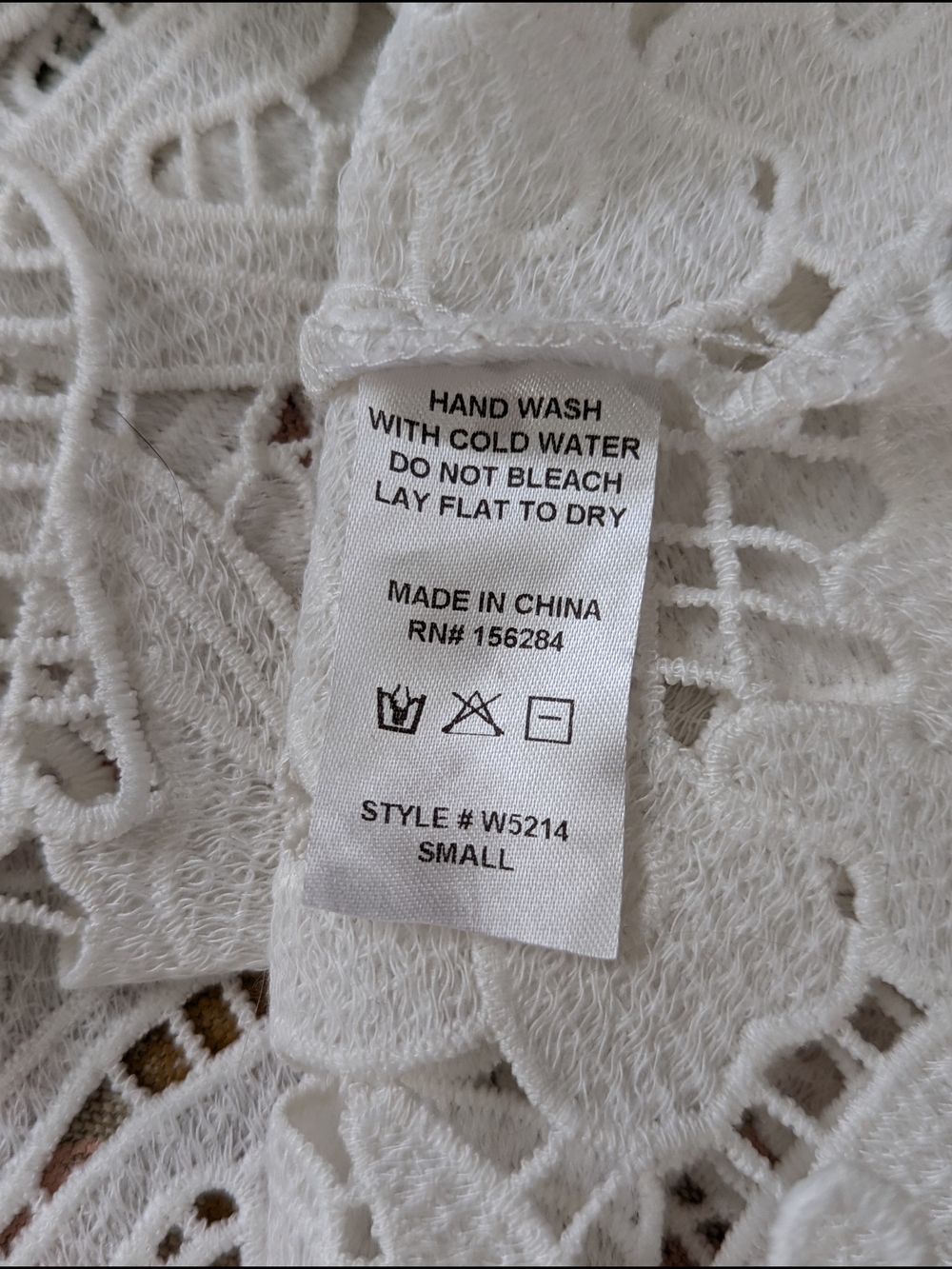 White Lace Shell Tank Top - Picture 9 of 9